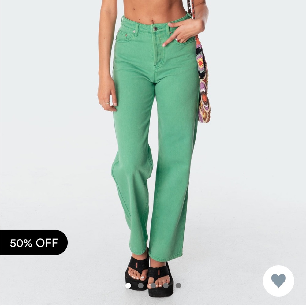 Edikted Jeans: Green
